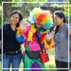 Birthday party celebration with clowns in Bali