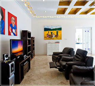 Home theather in villa