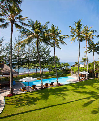 View to the ocean from the villa